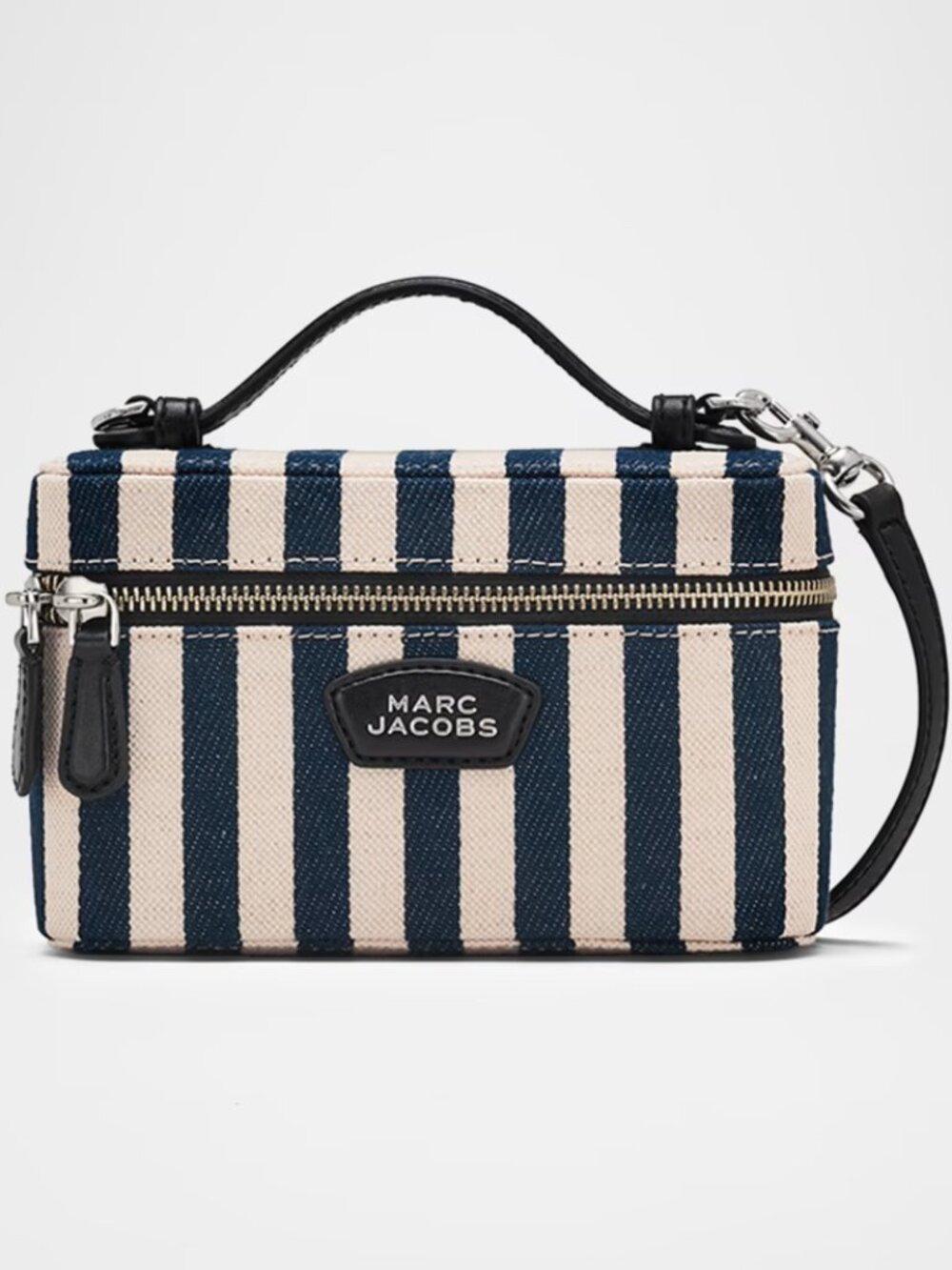" Marc Jacobs" The Stripe Canvas Everyday Vanity Bag "Brand NWT"
